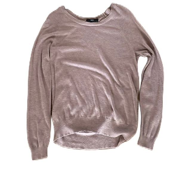 Mossimo Supply Co. Sweaters - Mossimo XXL mauve women’s basic crew neck sweater with banded waist